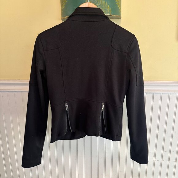Nikibiki Womens Black Moto Jacket With Front & Back Zippers Size M - Picture 2 of 7
